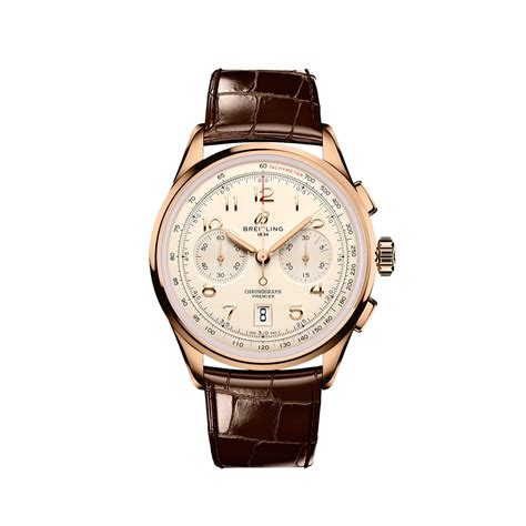 breitling cream|Breitling Premier B01 Chronograph 42mm Mens Watch Cream .